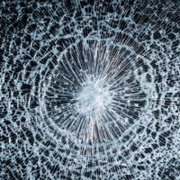 Black and white photo fantastic web broken glass on a light background. Background concept and abstract wallpaper. Advertising space